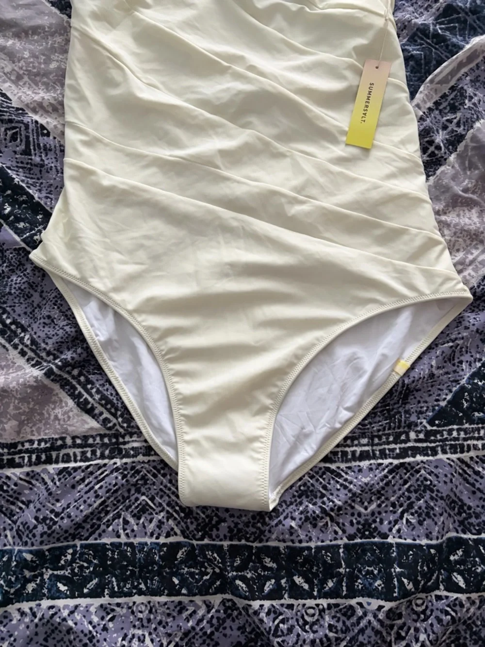 Summersalt Bachelorette Swimsuit One-Shoulder White - Picture 7 of 16